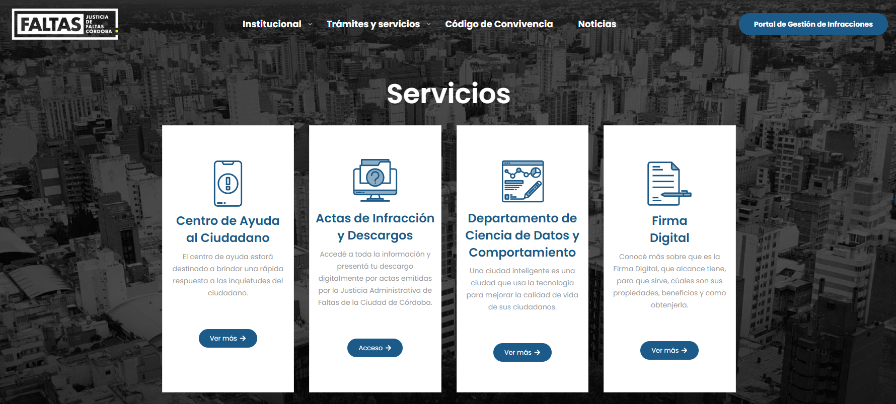 Consulta Juzgado de faltas de córdoba