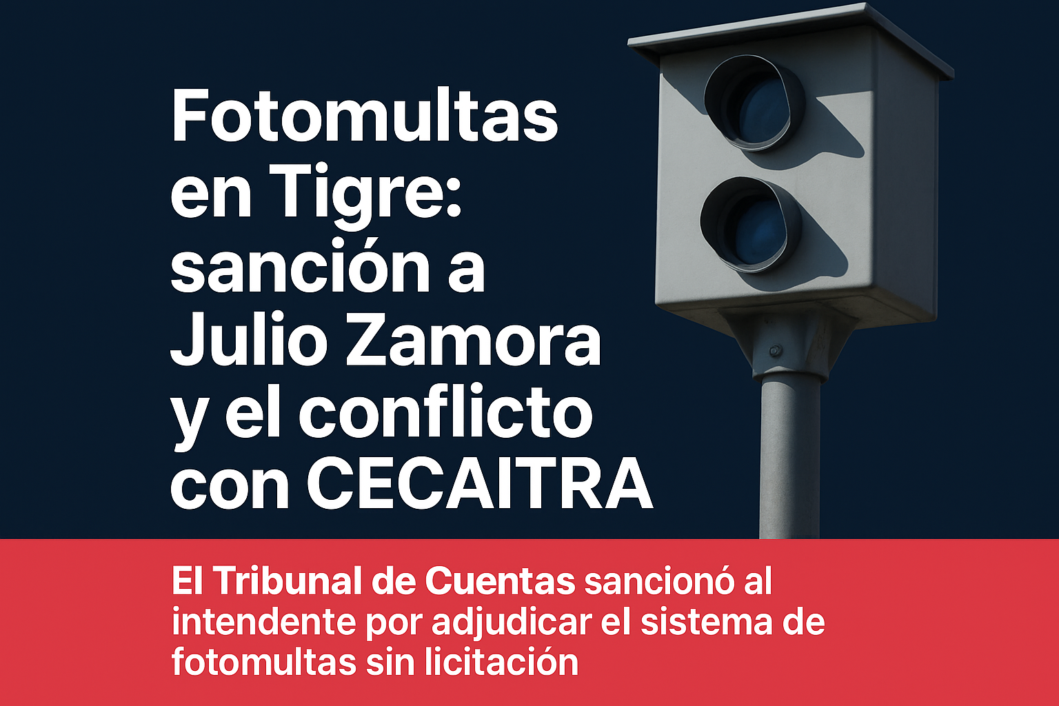 Fotomultas en Tigre el curro del intendente y Cecaitra multas0.ar